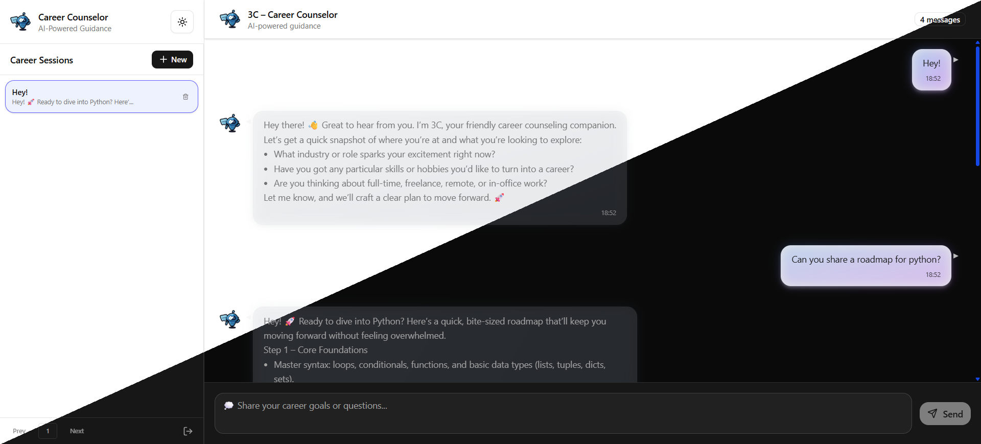 GitHub - Yasir761/3C: An AI-powered career counseling chat app built ...